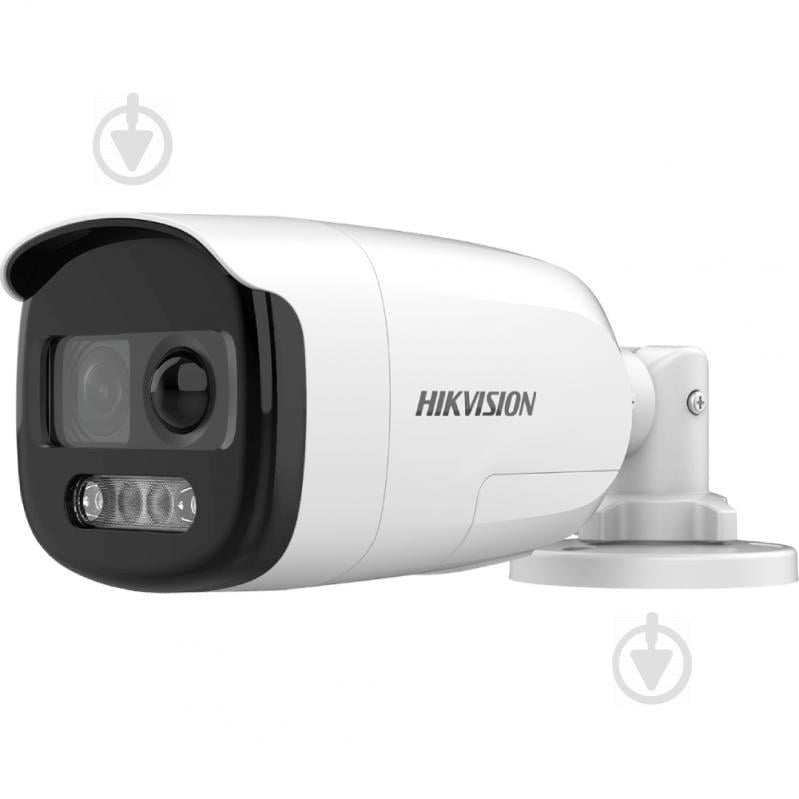 HD-TVI відеокамера 2 Мп Hikvision DS-2CE12DFT-PIRXOF (2.8 мм) ColorVu з PIR датчиком та сиреною для системи відеоспостереження