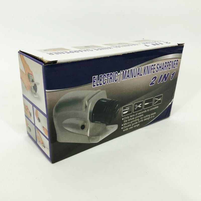 Точило електричне Electric Sharpener для заточування ножів та ножиць 220V Silver (tf3846) - фото 6 Точило електричне Electric Sharpener для заточування ножів та ножиць 220V Silver (tf3846) - фото 6