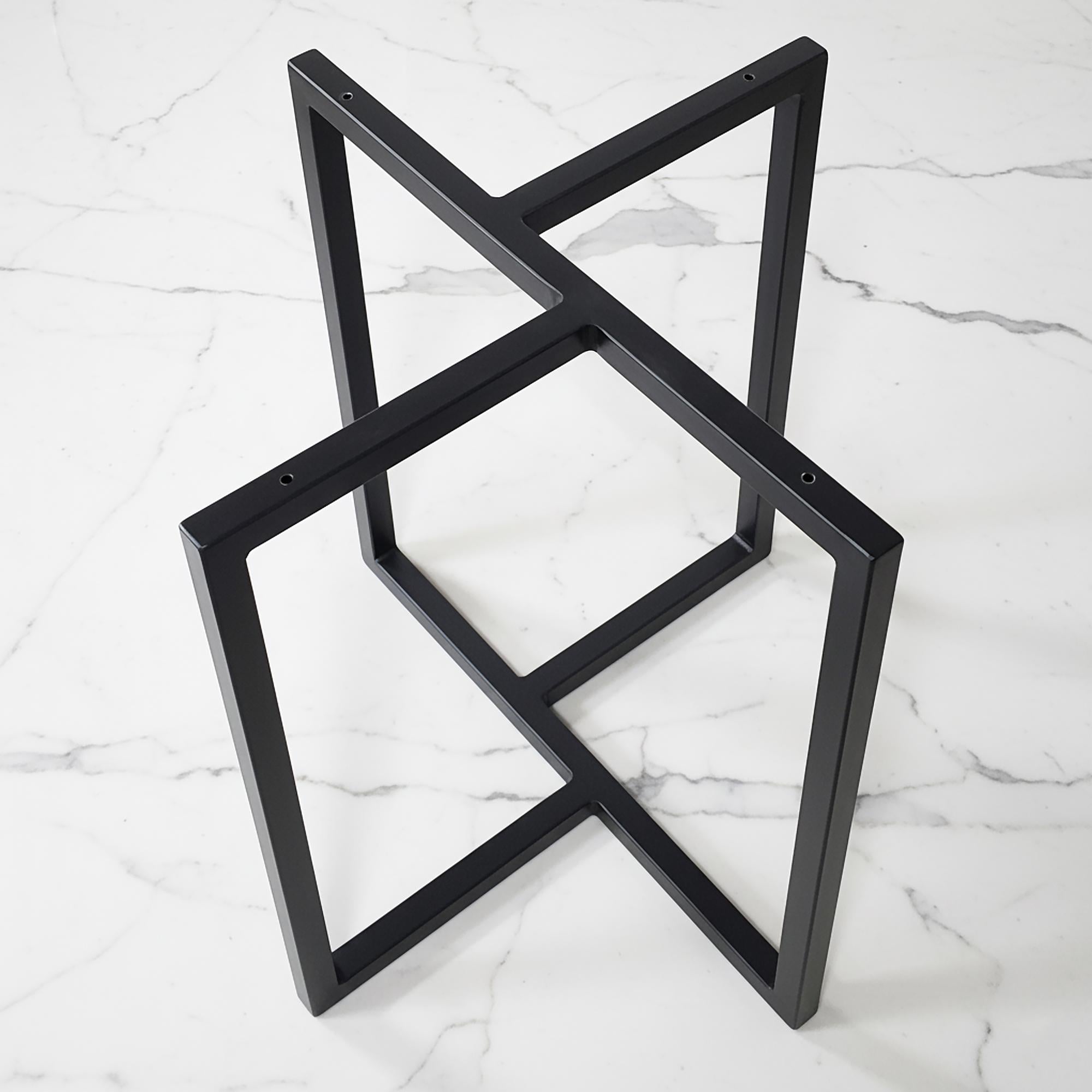 Каркас для журнального столу з металу Ø 450 мм H 450 мм Чорний (1106)