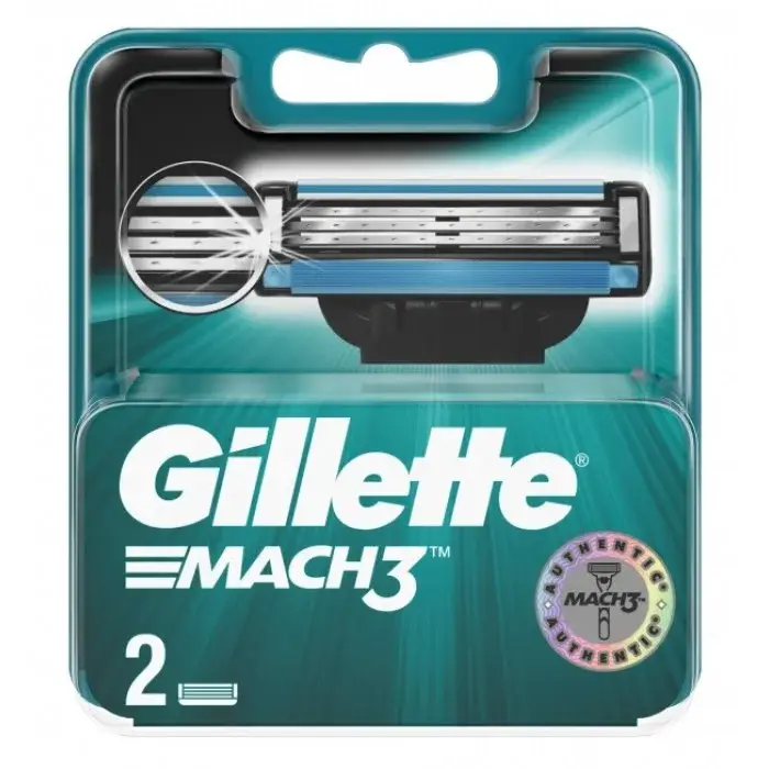 Лезвия для бритья Gillette Mach3 2 шт. (Klg9es)