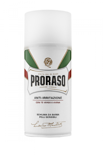 Пена для бритья с экстрактом зеленого чая для чувствительной кожи Proraso Shaving foam 300 мл