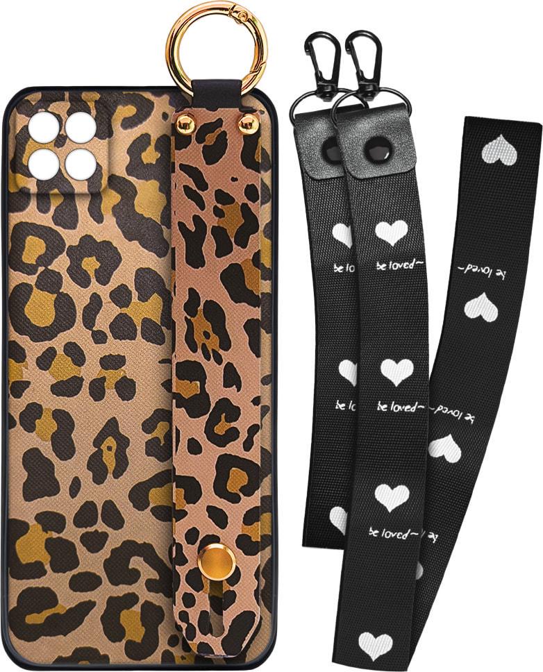 Чехол SHLab Samsung Galaxy A22 5G A226 Leopard + два ремешка с карабином (31964) Чехол SHLab Samsung Galaxy A22 5G A226 Leopard + два ремешка с карабином (31964)