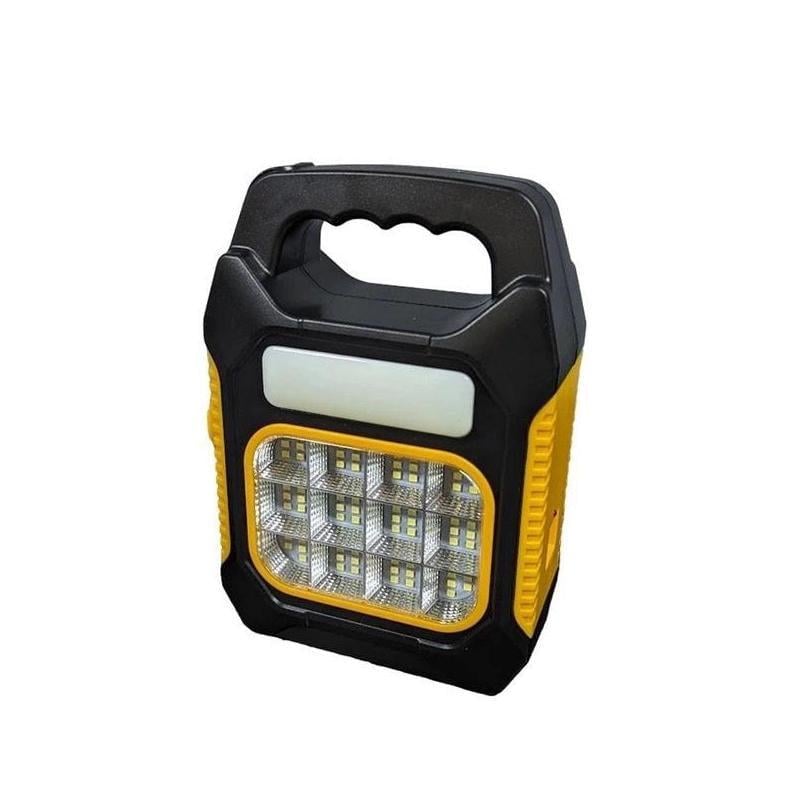 Фонарь портативный мультифункциональный JY-978D/2COB/солнечная панель/аккумулятор Li-Ion Желтый/Черный (4010152)