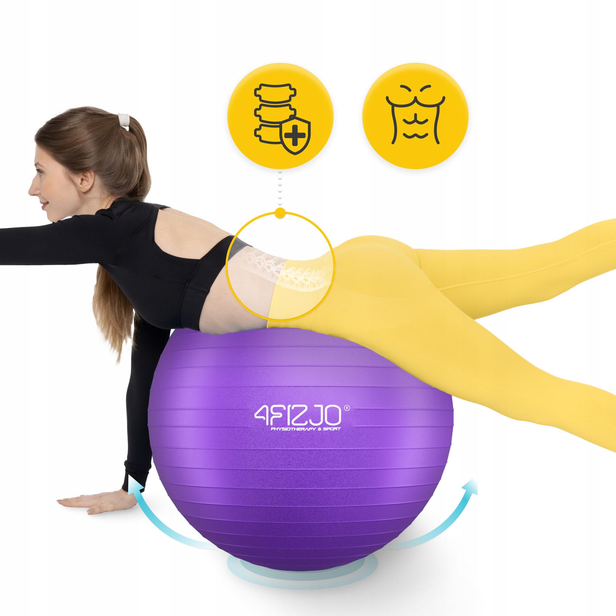 Мяч для фитнеса 4fizjo Anti-Burst 85 см Violet (P-5905973404846) - фото 5 Мяч для фитнеса 4fizjo Anti-Burst 85 см Violet (P-5905973404846) - фото 5
