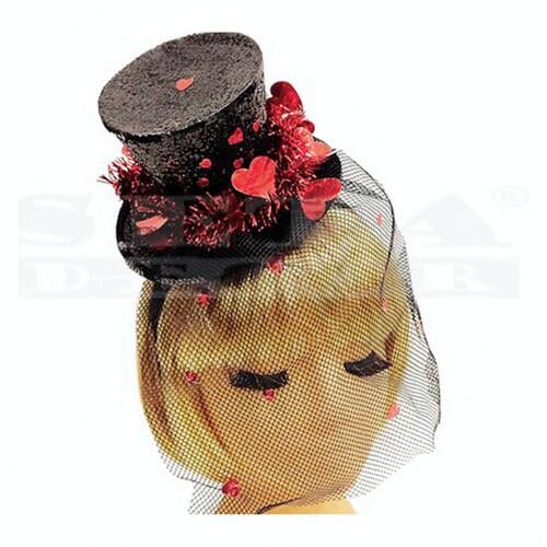 Капелюшок Seta Decor Діта Фон Тіз із сердечками (11-159-Heart) Капелюшок Seta Decor Діта Фон Тіз із сердечками (11-159-Heart)