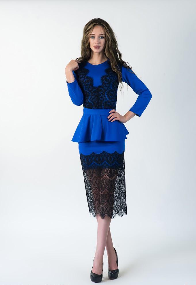 Платье женское Podium Lotta 21259-BLUE XS Синий