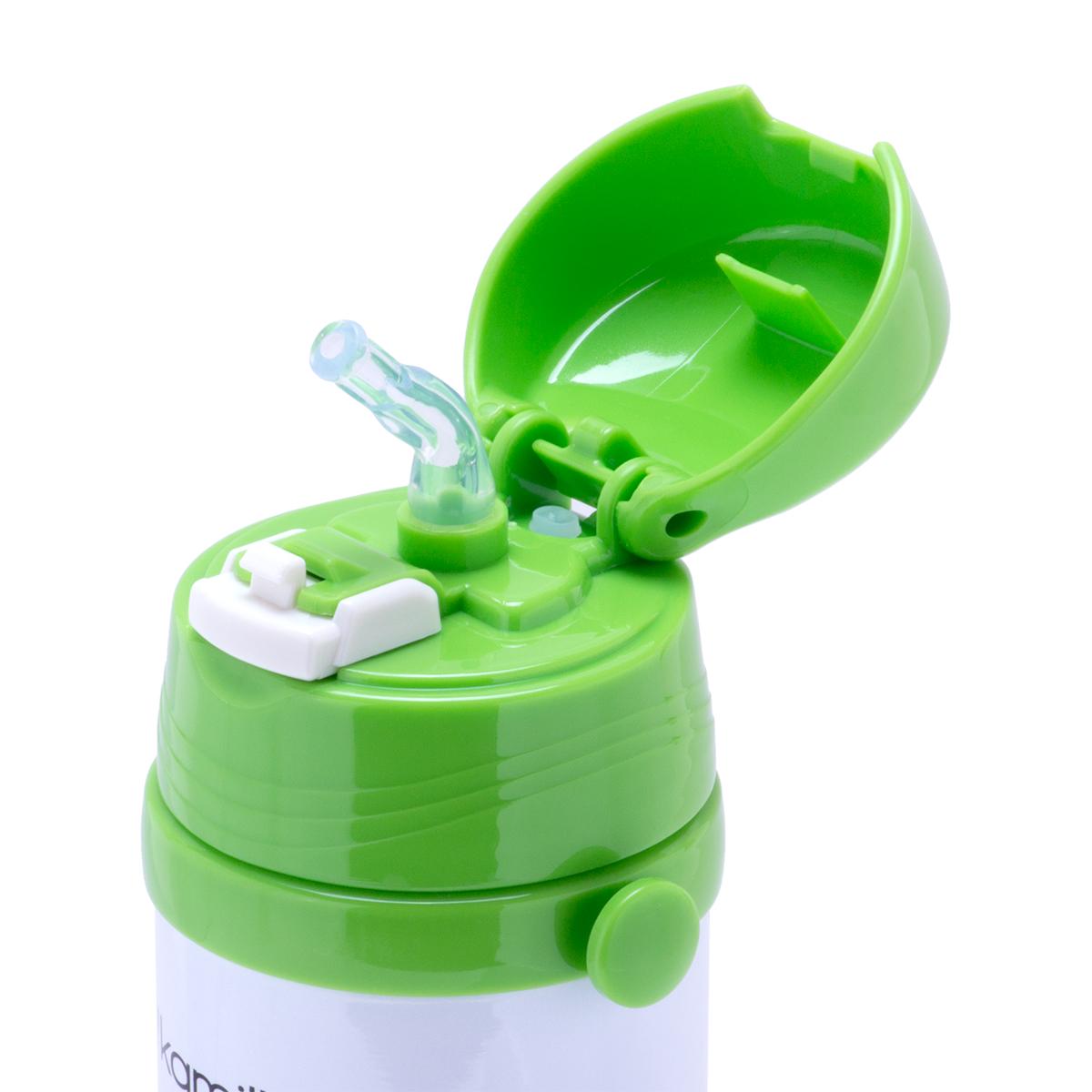 Термопляшка дитяча Kamille Vizo з нержавіючої сталі 500 мл Зелений (14897084) - фото 4 Термопляшка дитяча Kamille Vizo з нержавіючої сталі 500 мл Зелений (14897084) - фото 4