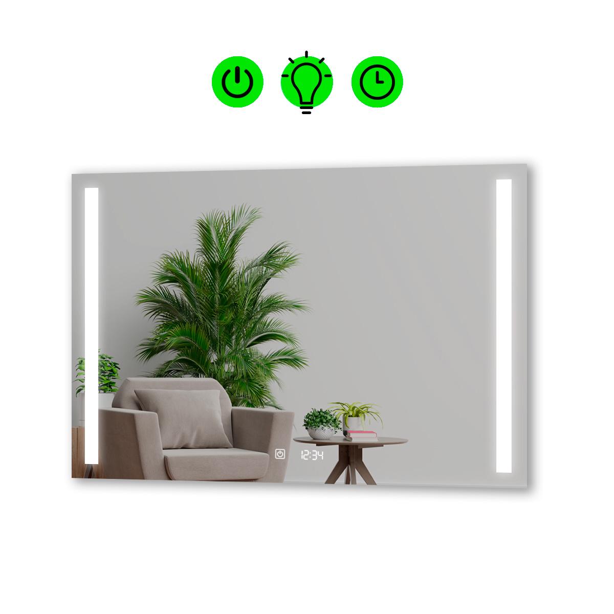 Зеркало Adelita LED с облегченным корпусом 1200x800 мм (13498475)