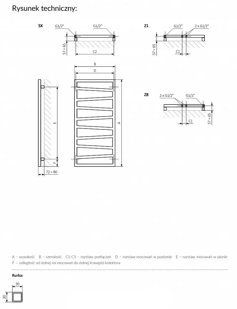 Рушникосушка дизайнерська Terma Zigzag 835х500 Heban (zig835x50) - фото 4