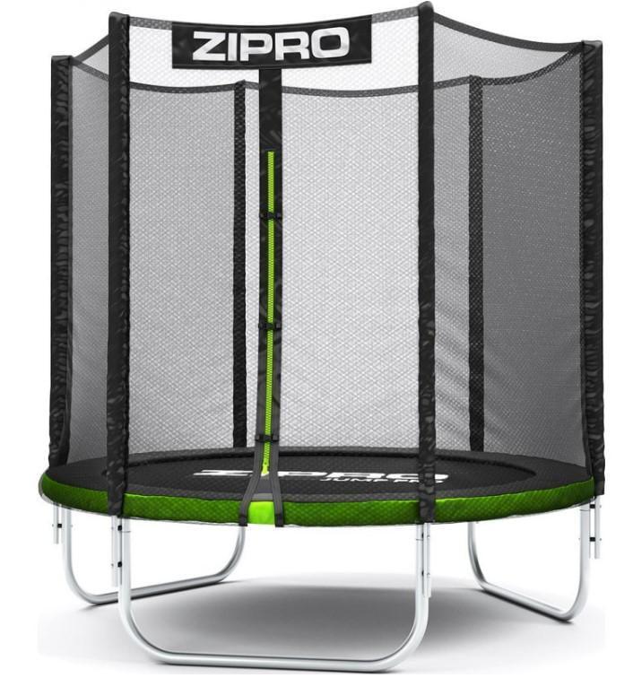 Батут с внутренней сеткой Zipro Jump Pro 6 футов 183 см Черно-зеленый (5902659843173)