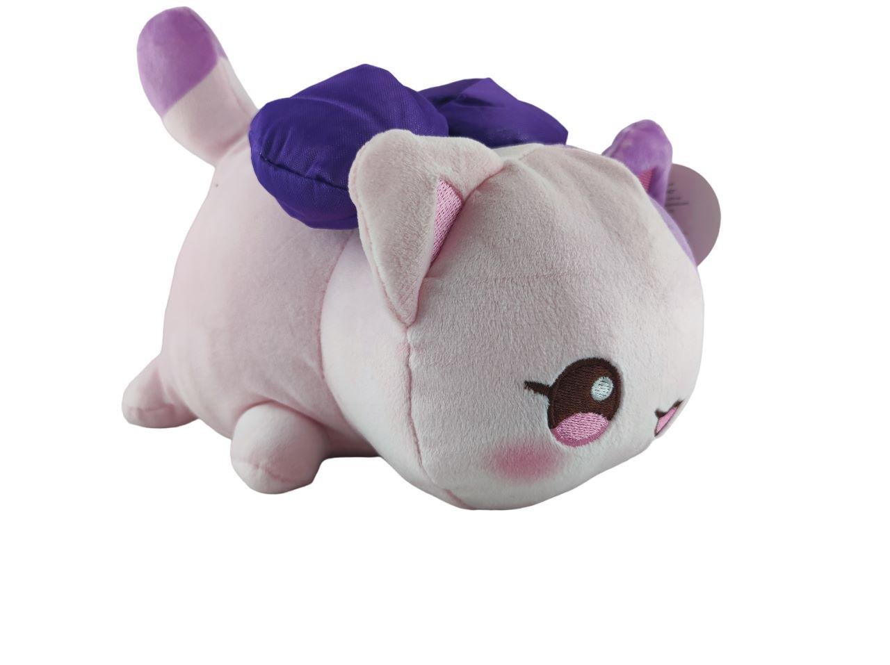 Мягкая игрушка плюшевая Котик 25 см Фиолетовый (141084) Мягкая игрушка плюшевая Котик 25 см Фиолетовый (141084)