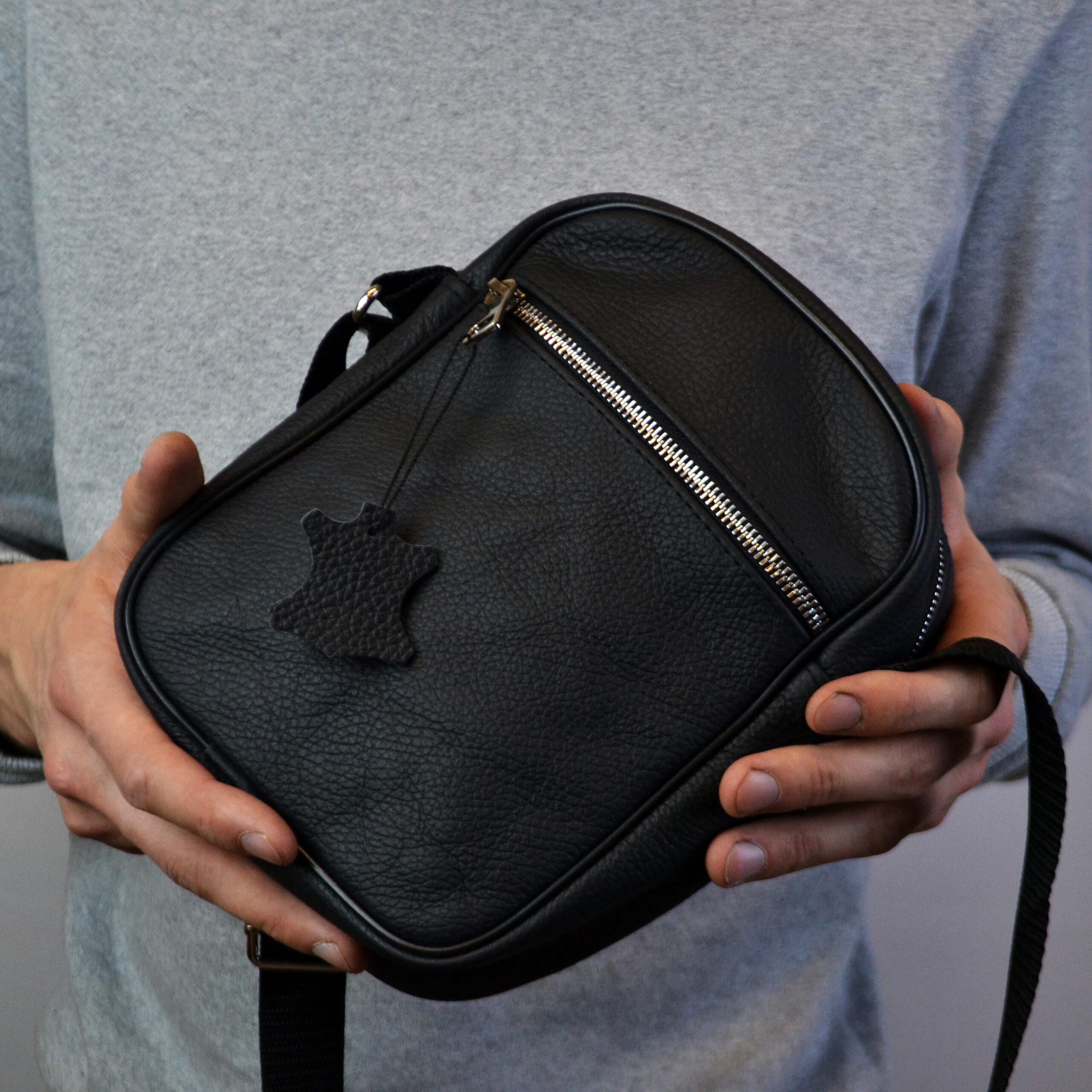 Сумка из натуральной кожи Черный (119530) - фото 10 Сумка из натуральной кожи Черный (119530) - фото 10