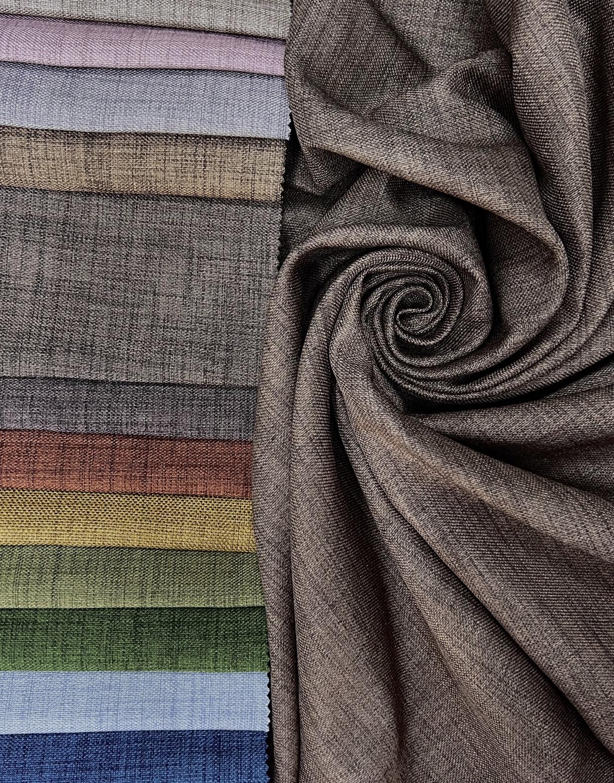 Однотонная ленная штора с подкладкой blackout на тесьме 6 см 200х260 см Коричневый (21309-1457-T47) - фото 3 Однотонная ленная штора с подкладкой blackout на тесьме 6 см 200х260 см Коричневый (21309-1457-T47) - фото 3