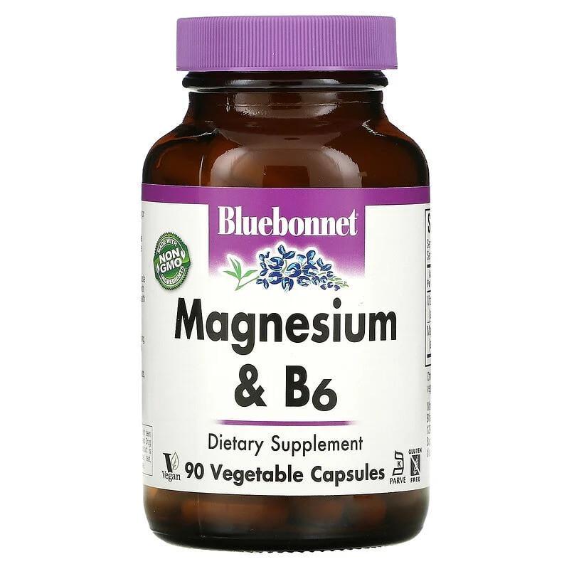 Магний и витамин B6 Bluebonnet Nutrition Magnesium B6 90 вег. капс.