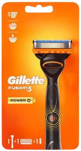Станок для гоління чоловічий Gillette Fusion5 Power з 1 змінним картриджем (13310957)
