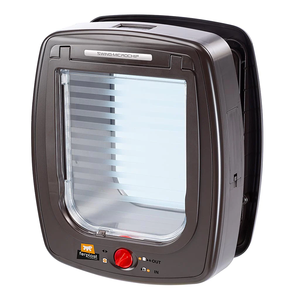 Дверцята для кішок та собак Ferplast Swing Microchip Large з мікрочіпами 26,5х16,2х31,5 см Коричневий (72093011)