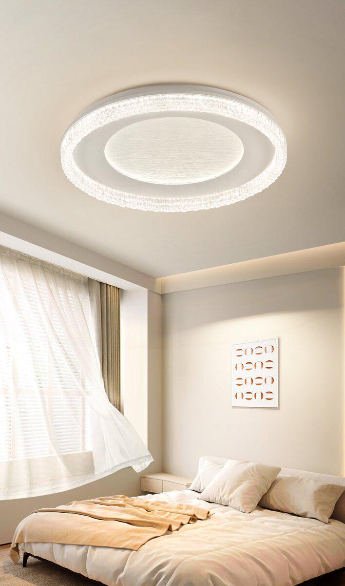 Светодиодная люстра пристелевая Valeso 90W 5100 Лм 3000-4500 -6500К 47 см Белый (2H-014)