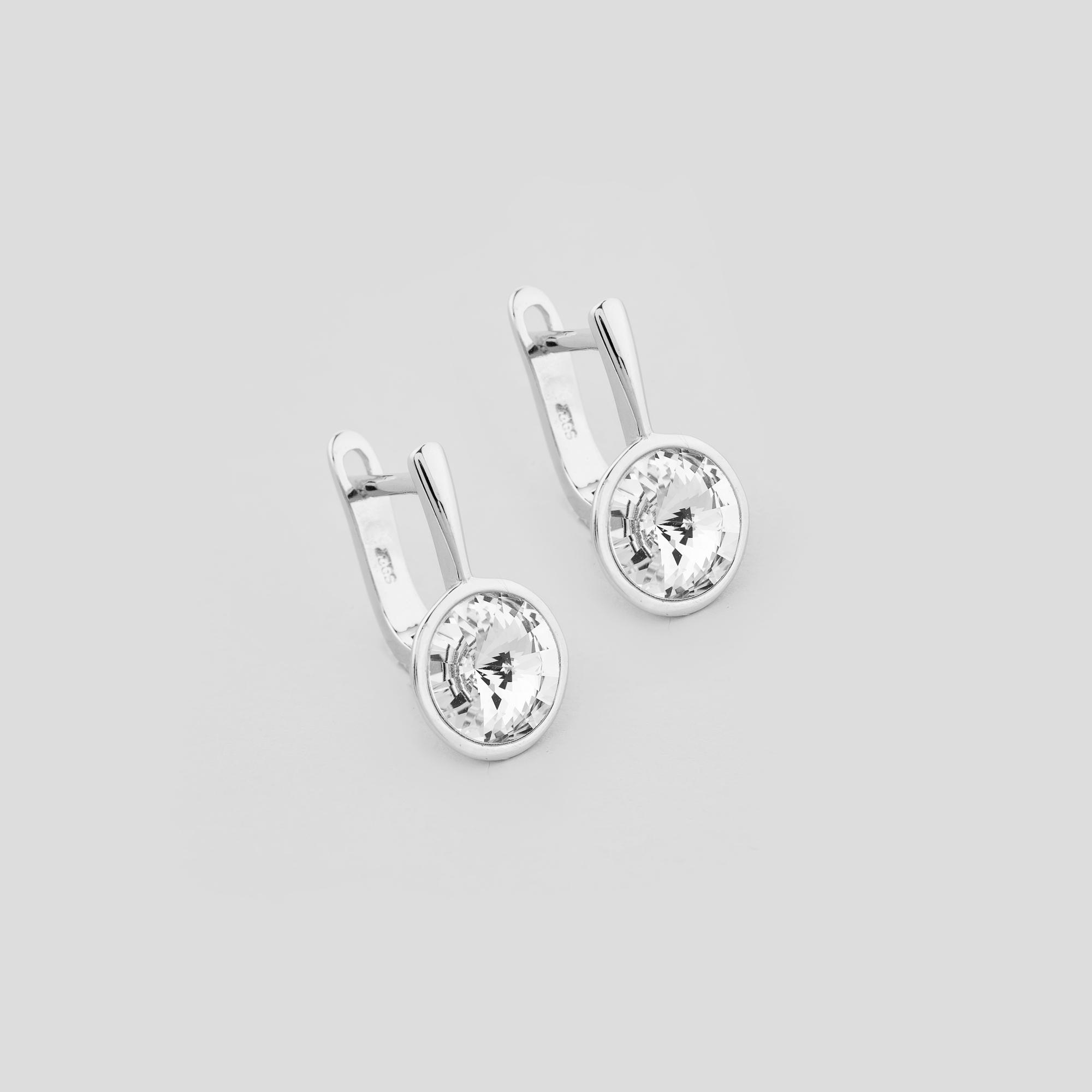 Серебряные серьги Minimal Отражение судьбы (17246)