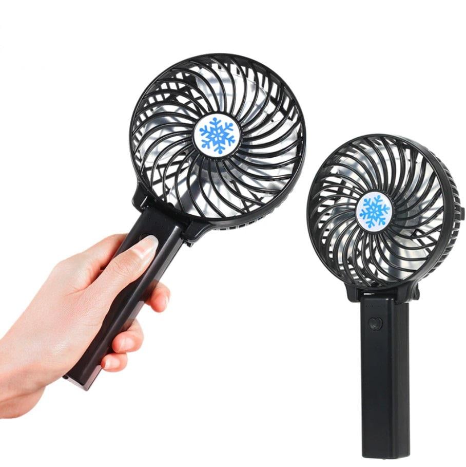 Вентилятор портативний Mini Fan з акумулятором та ручкою що складається - фото 2 Вентилятор портативний Mini Fan з акумулятором та ручкою що складається - фото 2