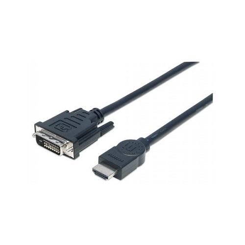 Кабель Manhattan HDMI M-DVI 24M 5 м Чорний (372527)