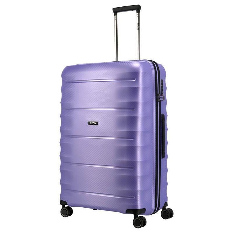 Чемодан на 4 колесах Titan Highlight Lilac Metallic L (Ti842404-19) - фото 1