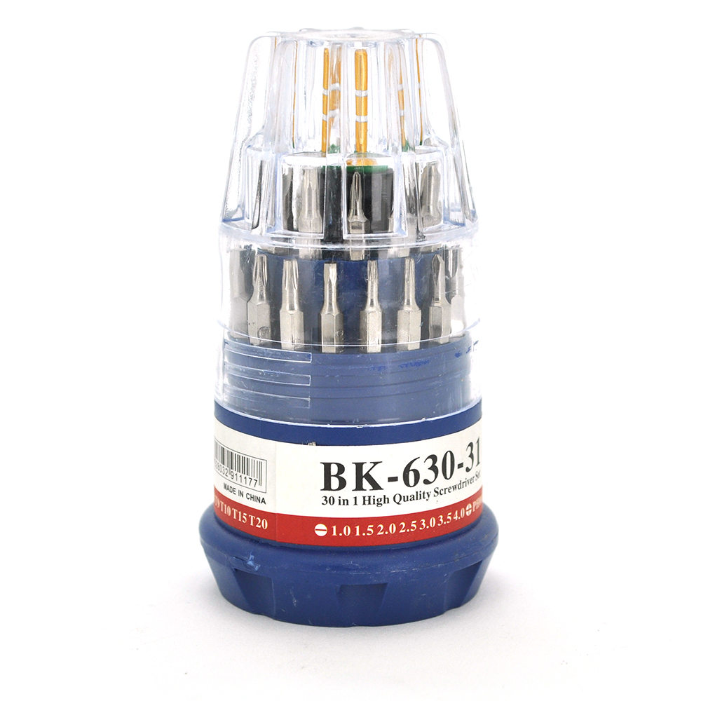 Набір викруток BAKKU 30в1 універсальний сталь плоскі/хрестоподібні/трикутні/Trox/шестигранні (YUT_V2903)