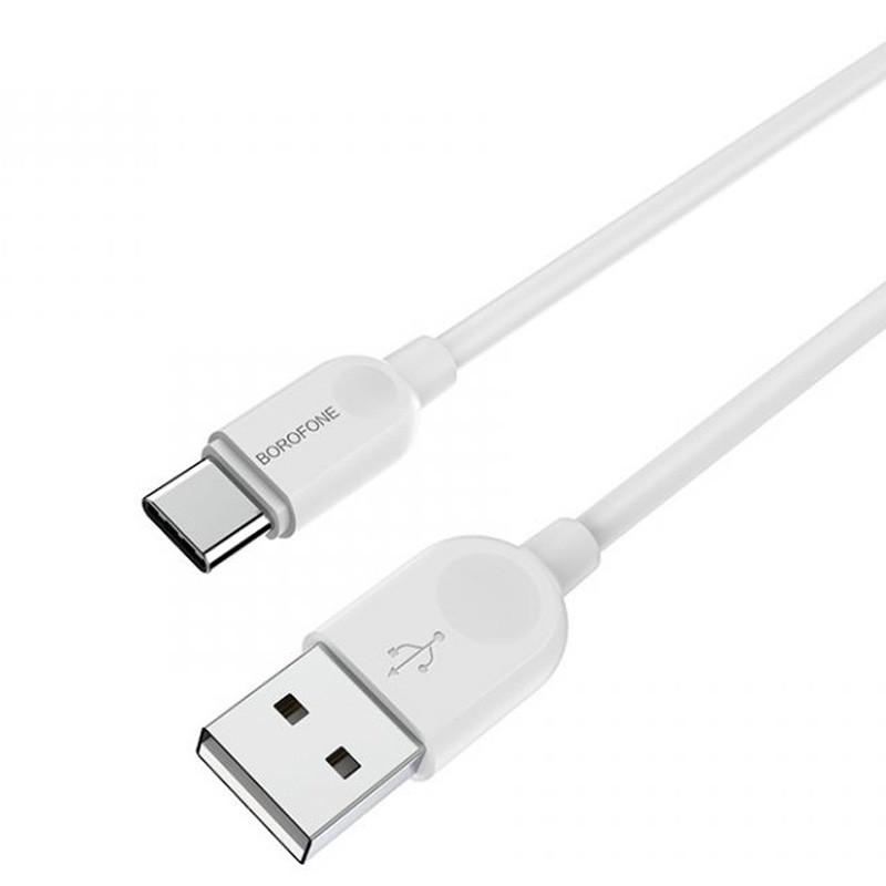 Кабель дата Borofone BX14 USB Type-C 2 м White (00000060120_1) - фото 2 Кабель дата Borofone BX14 USB Type-C 2 м White (00000060120_1) - фото 2