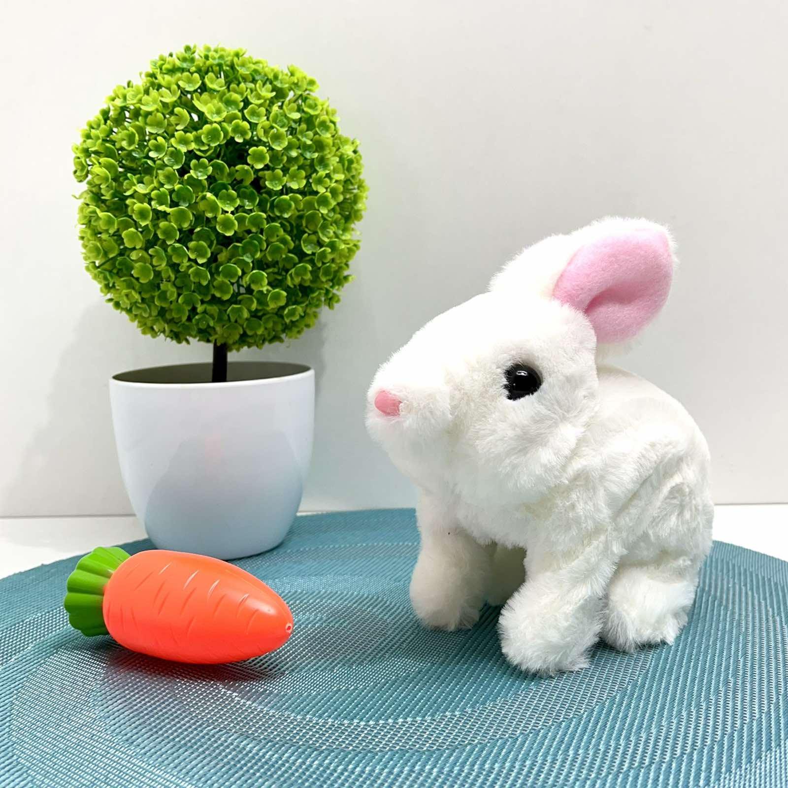 Интерактивная игрушка Кролик в рюкзаке Белый (777-23A) - фото 2 Интерактивная игрушка Кролик в рюкзаке Белый (777-23A) - фото 2