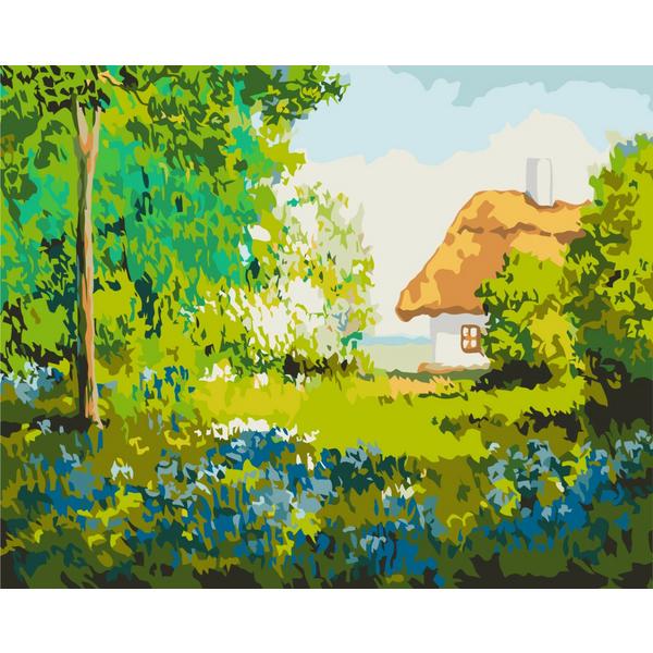 Картина за номерами Brushme Літо у селі 40x50 см (bs53150) Картина за номерами Brushme Літо у селі 40x50 см (bs53150)