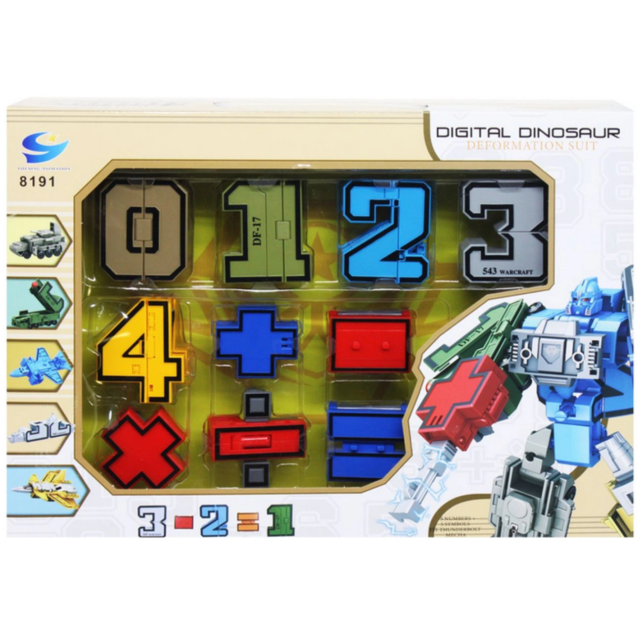 Трансформер детский 10в1 робот и автомобиль 24 см (29172530) - фото 2