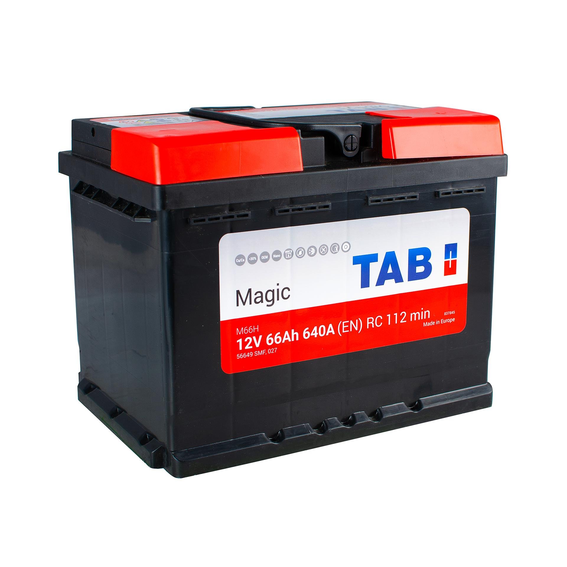 Аккумулятор Tab Magic 0 Euro 66 Ah/12 V