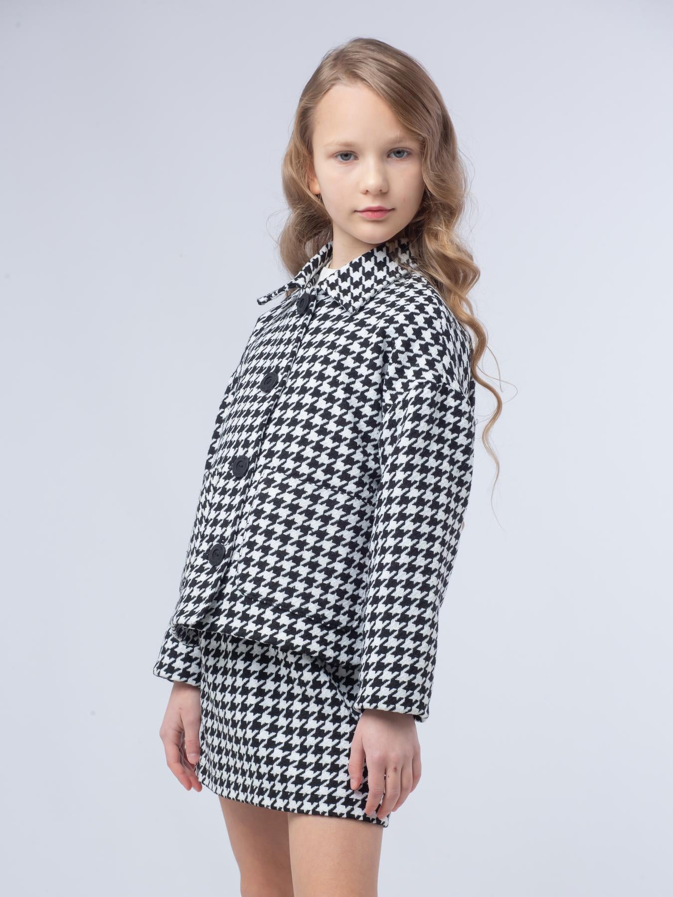 Костюм жакет с юбкой Гусиная лапка IRmAS 0362 146 см