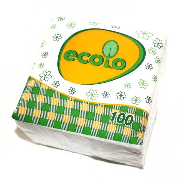 Серветки Ecolo 24х24 см 100 шт. (4820202890263)