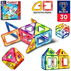 Конструктор магнитный Play Smart BT008 30 деталей (BT008/126) - фото 2 Конструктор магнитный Play Smart BT008 30 деталей (BT008/126) - фото 2