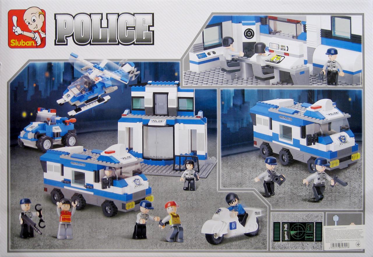 Конструктор Sluban M38-B0193 Полицейский участок 859 деталей 10 фигурок - фото 7 Конструктор Sluban M38-B0193 Полицейский участок 859 деталей 10 фигурок - фото 7