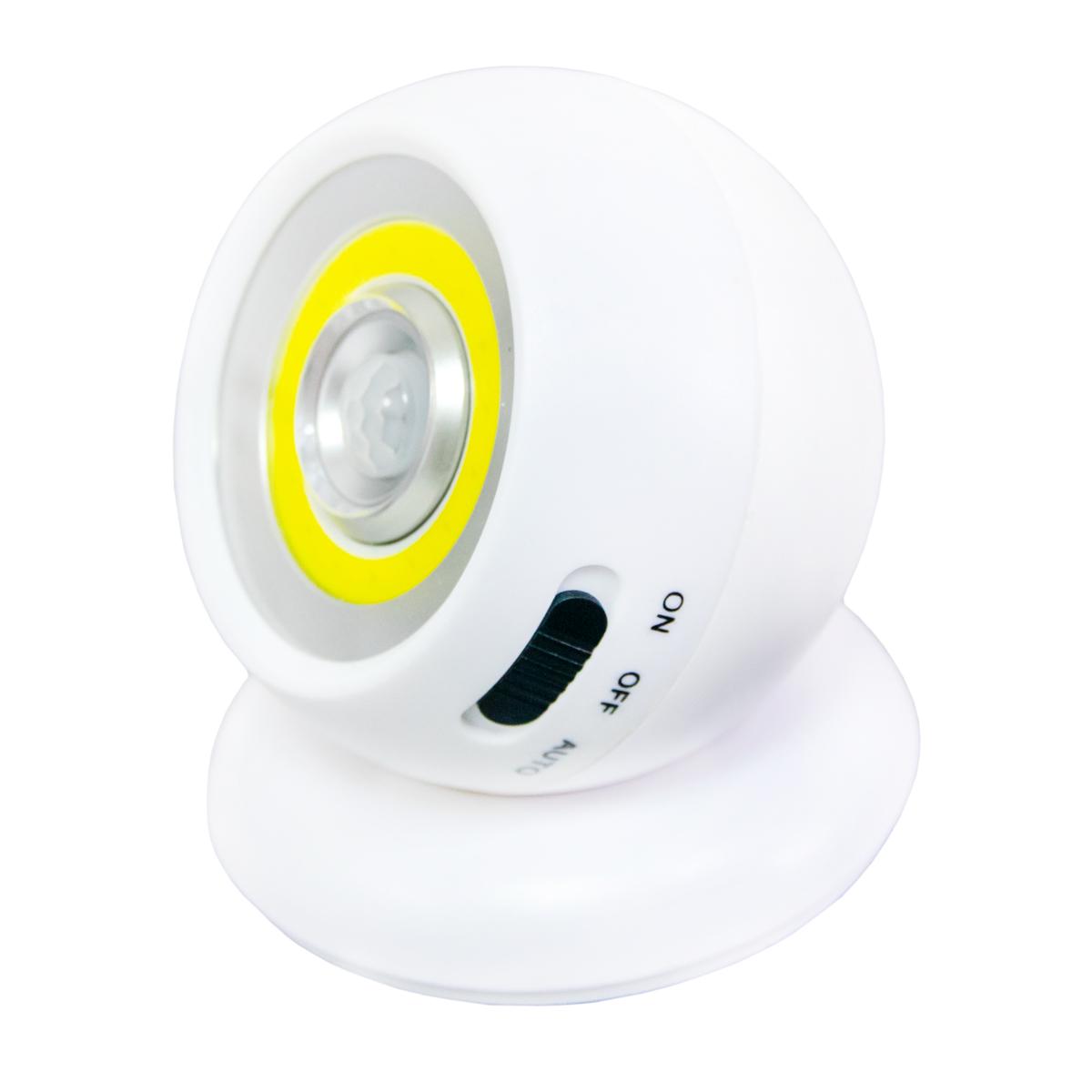 Лампа светодиодная Motion Sensor Light с датчиком движения на аккумуляторе White (1009888)