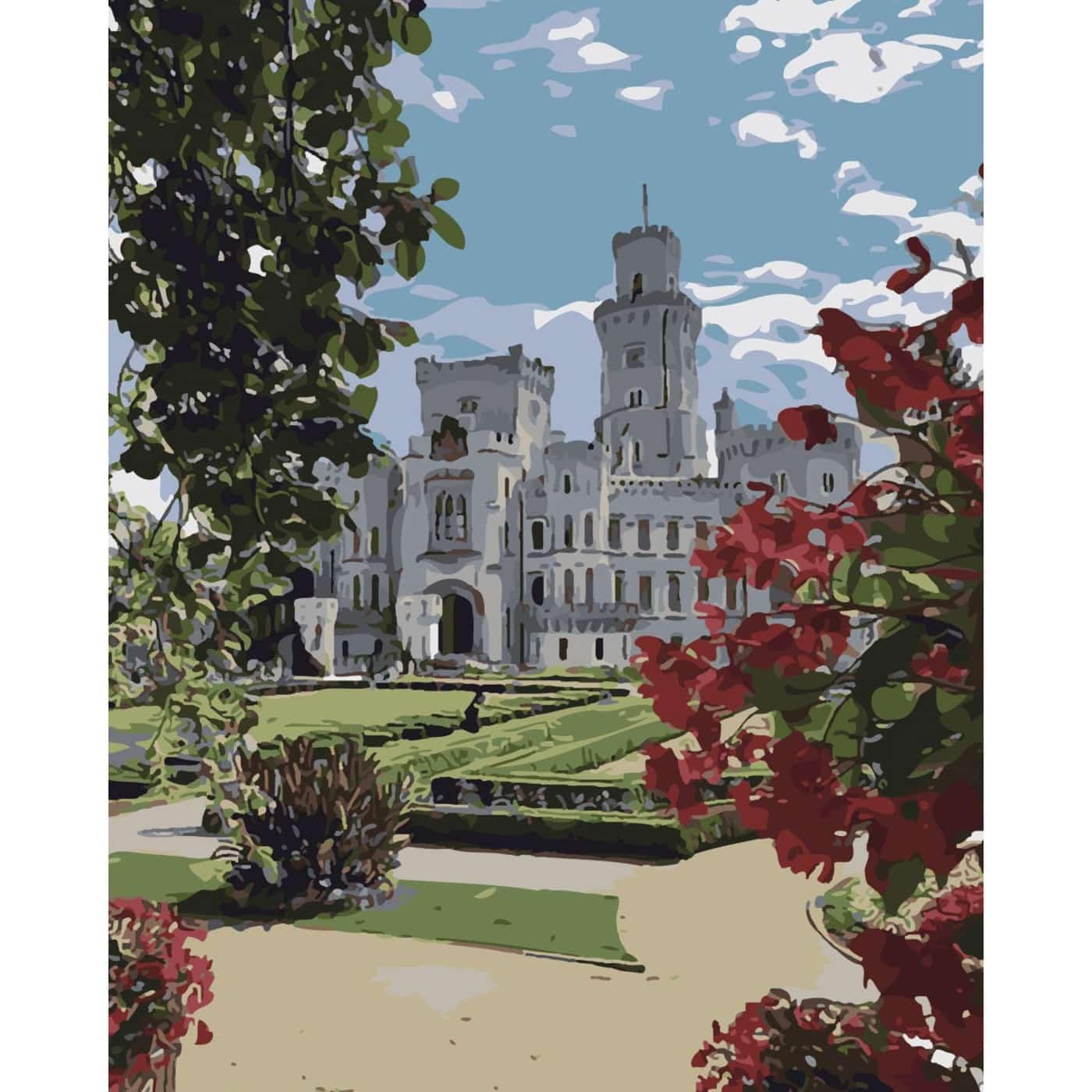 Картина по номерам Strateg Вид на поместье 40х50 см (SY6517)