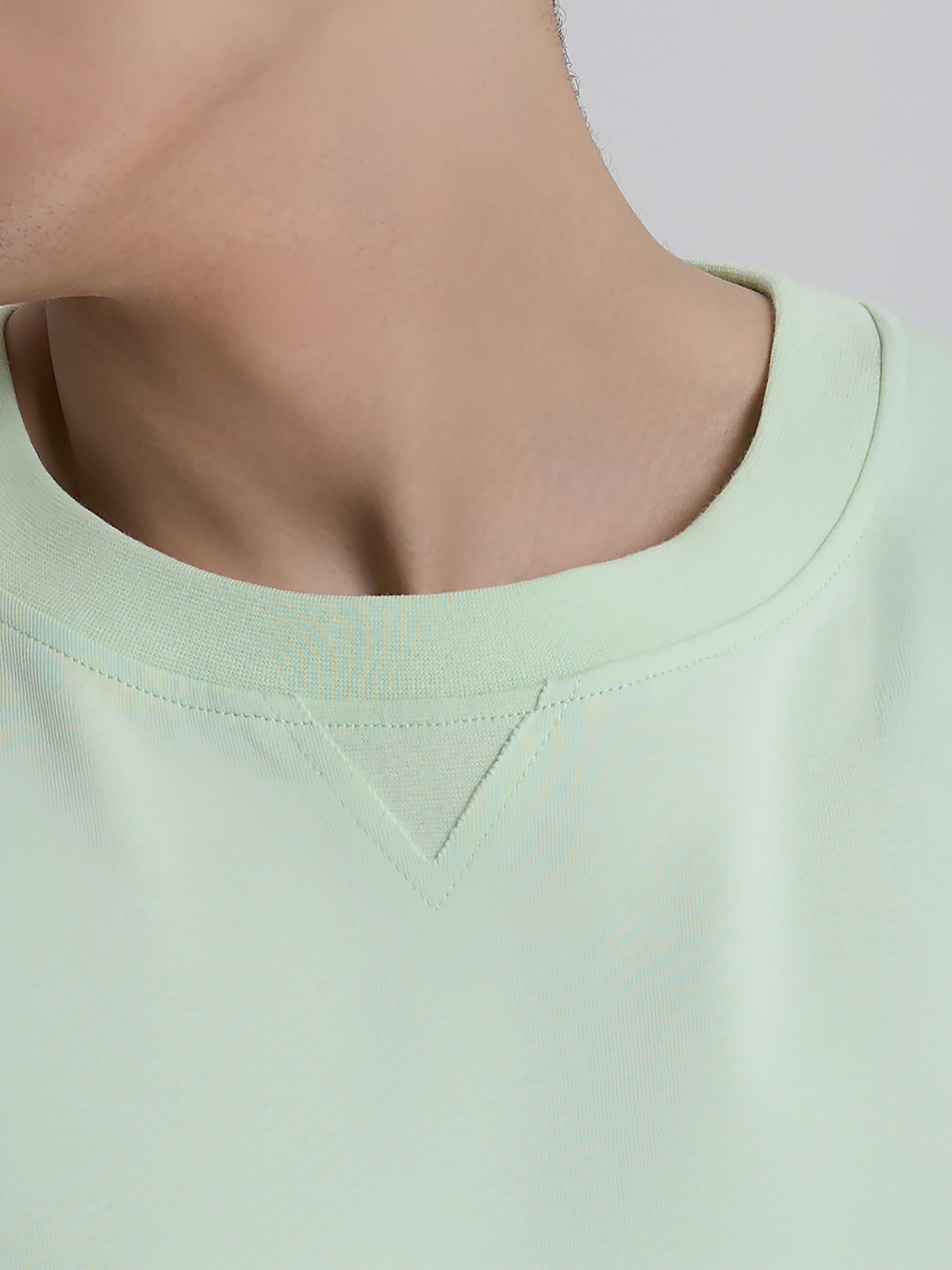 Футболка мужская с декоративной строчкой ROZA 240652 S Светло-зеленый (4824005723018) - фото 4 Футболка мужская с декоративной строчкой ROZA 240652 S Светло-зеленый (4824005723018) - фото 4