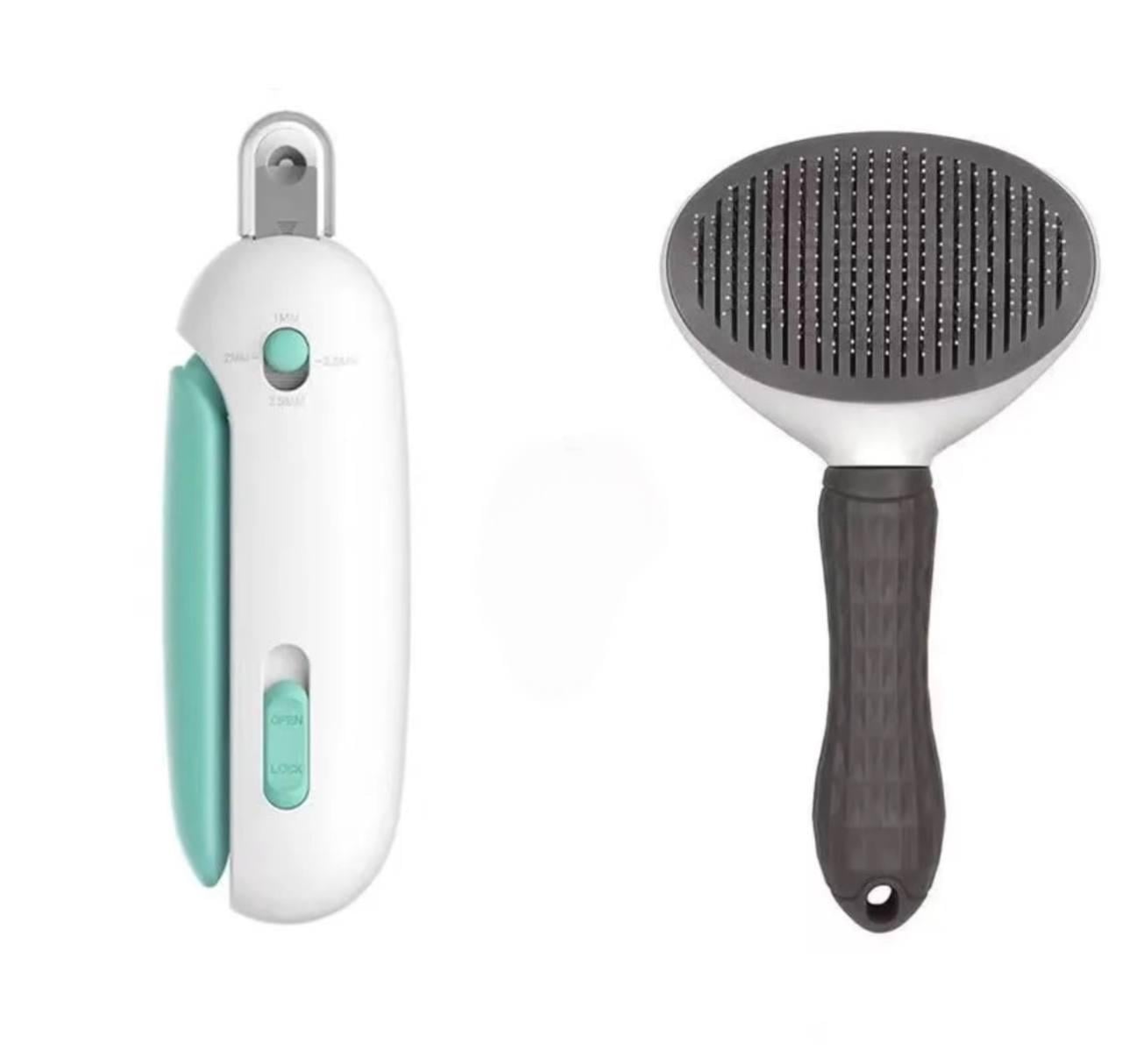 Набір щітка для вичісування шерсті та кігтеріз (2775399135) Набір щітка для вичісування шерсті та кігтеріз (2775399135)