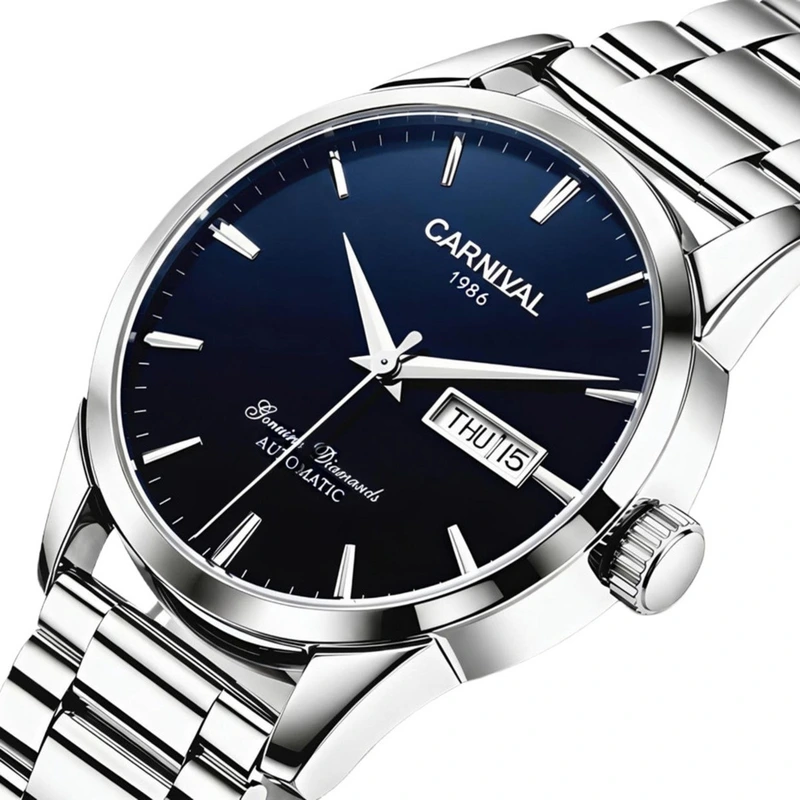 Годинник чоловічий механічний Carnival Flagman Supermetal 2 ремінці (37531)