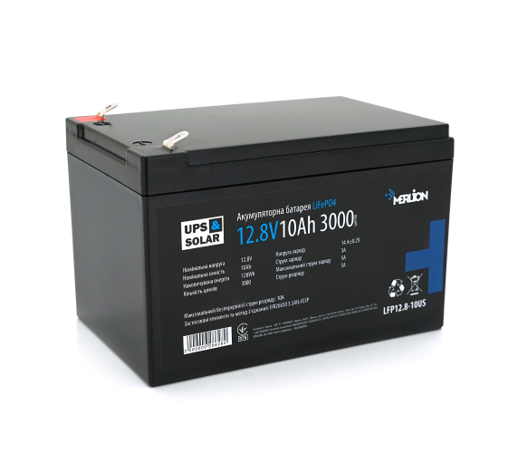 Аккумуляторная батарея Merlion LiFePO4 12.8V 10AH для ИБП (1866639015) Аккумуляторная батарея Merlion LiFePO4 12.8V 10AH для ИБП (1866639015)