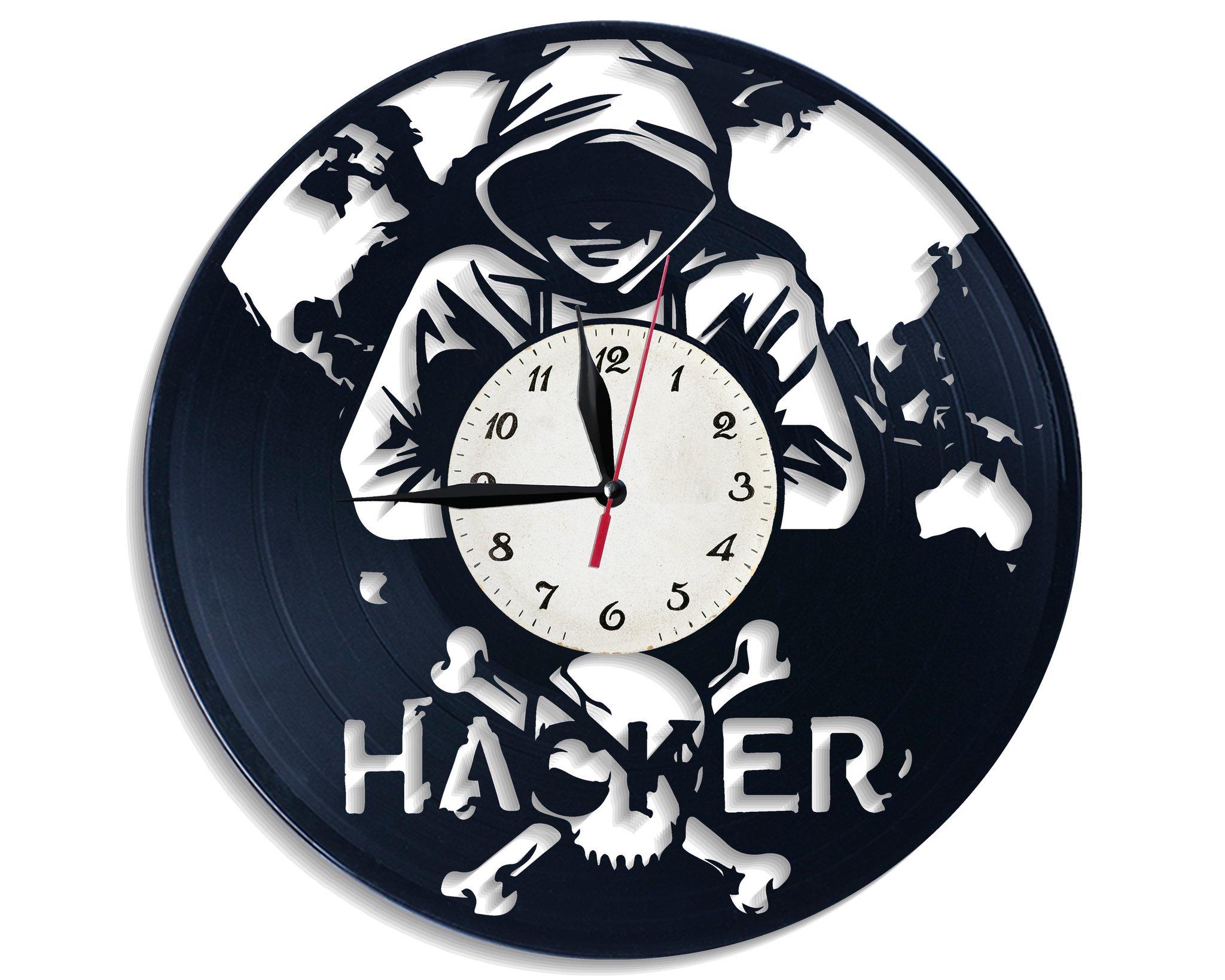Часы настенные Хакер 2660 из виниловой пластинки