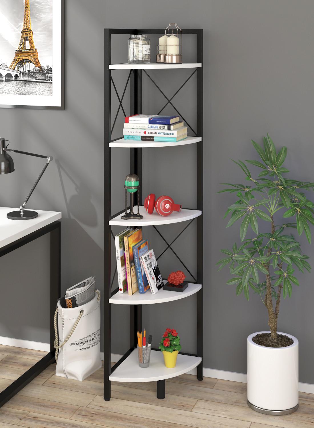 Стелаж офісний кутовий L-175 Білий