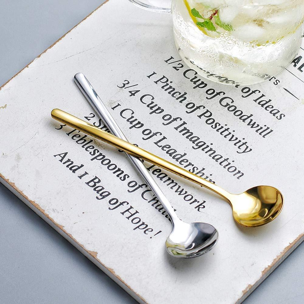 Ложка кофейная из нержавеющей стали Золотистый (2498596046) - фото 8 Ложка кофейная из нержавеющей стали Золотистый (2498596046) - фото 8