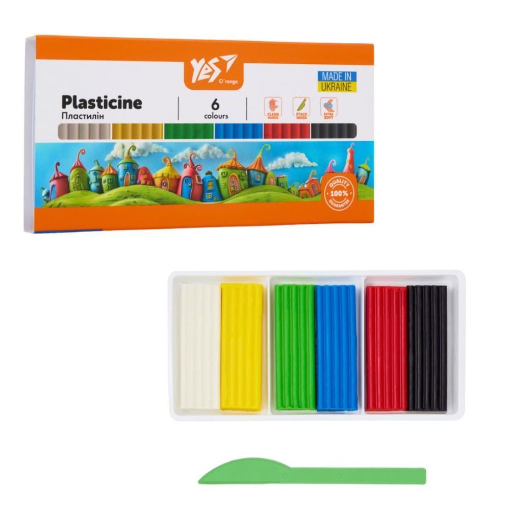 Пластилин YES 540686 Orange Line 6 цв. 120 г