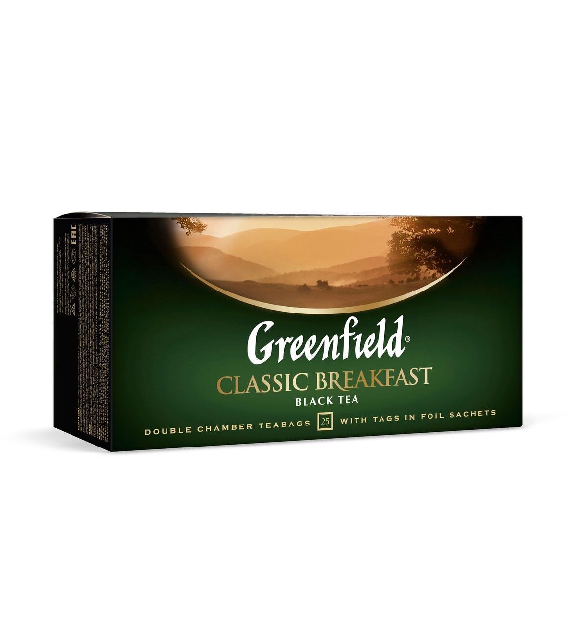Чай Greenfield Classic Breakfast черный 25 пакетиков (186)