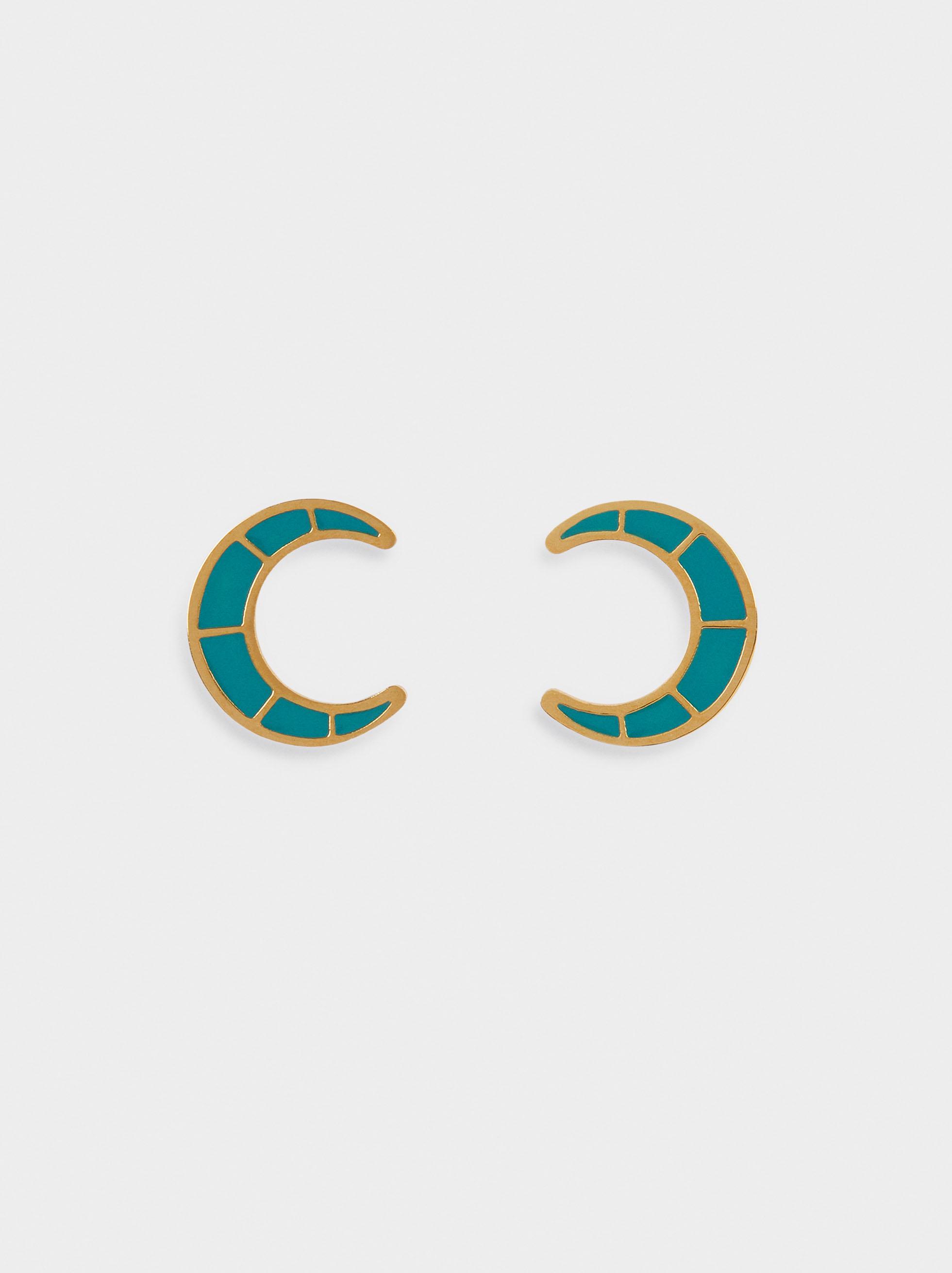 Женские серьги Parfois 189238 ONE Зеленый