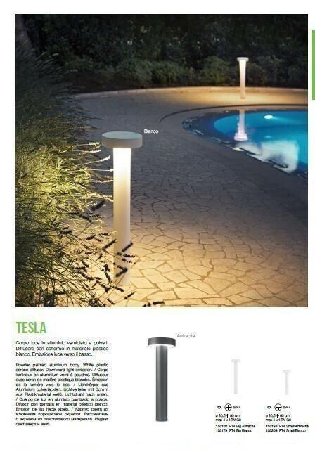 Парковий світильник Ideal Lux TESLA PT4 SMALL ANTRACITE (153193) - фото 4