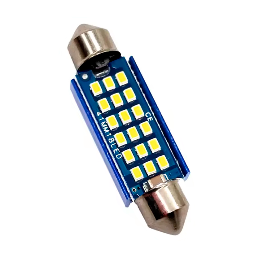 Автолампа Festoon C5W 2016х18 smd с обманкой 41 мм и белым светом 9-24V (2692679696)