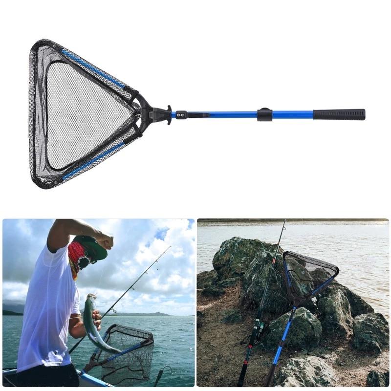 Сачок рибальський телескопічний 94х33 см Blue - фото 11